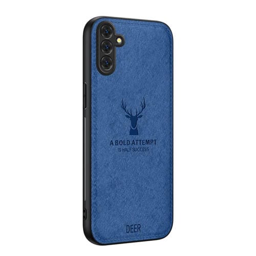 Funda Tela Samsung Galaxy A16 Cabeza de Ciervo Todo Incluido (Azul)