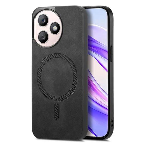 Funda Trasera Magnética de PU para Honor X50I+ Protección (Negro)