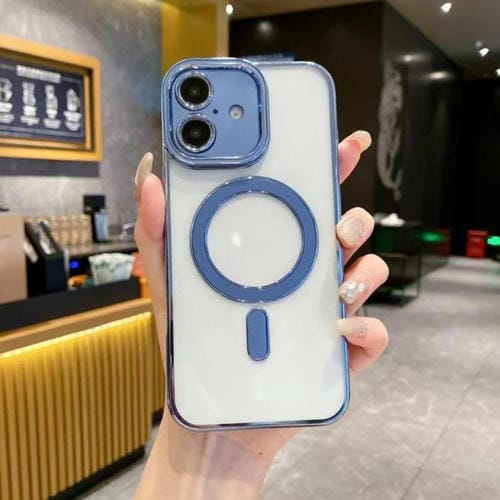 Funda de TPU Magsafe original de imitación para iPhone 17 (azul)