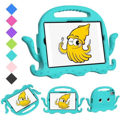 Funda híbrida de EVA para Xiaomi Redmi Pad 2/SE 11 2025, estilo pulpo, con correa y protección contra golpes (verde glacial)