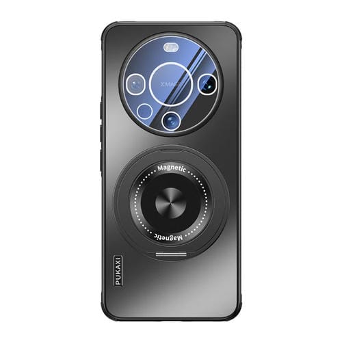 Estuche para Huawei Mate 60 Pro con Soporte Magsafe y Película para Lente (Gris Grafito)