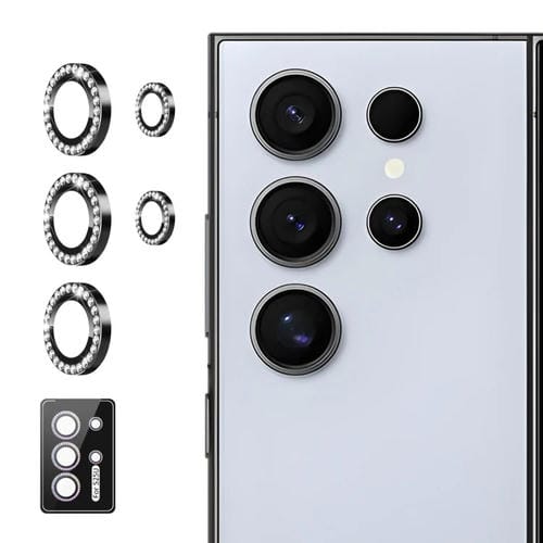 PelĂcula Completa de Cristal para Lente de CĂĄmara Enkay Ar Samsung Galaxy S25 Ultra 5G (Negro)