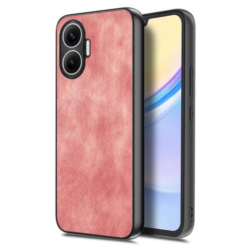 Funda trasera de cuero vintage para Redmi Turbo 4 Pro (rosa)