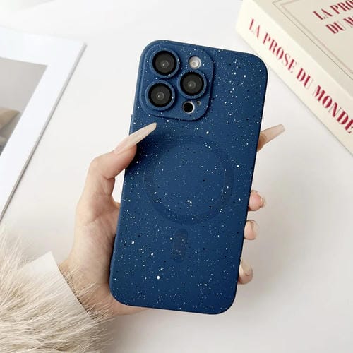 Funda para iPhone 12 Pro Starry Sky TPU a Prueba de Golpes Magsafe (Azul Oscuro)