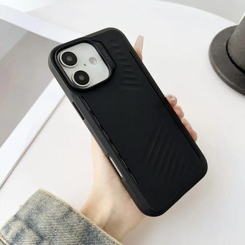 Funda TPU Gaer4 a Prueba de Golpes con Imitación Magsafe para iPhone 16 Plus (Negra)