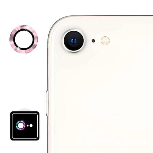 Película de Vidrio Templado Enkay 9H para Lente Trasera iPhone 16E (Rosa)