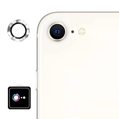 Película de Vidrio Templado Enkay 9H para Lente Trasera iPhone 16E (Plateada)