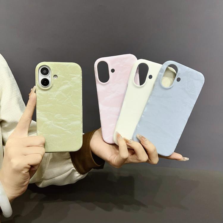 Funda de Cuero Aterciopelado para iPhone 12 con Media Cobertura para PC (Rosa)