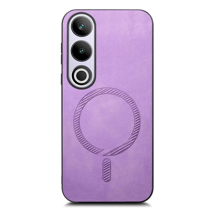 Funda Trasera PU Magsafe Retro para OnePlus Nord CE4 Ace 3V (Morado)
