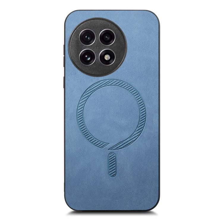 Funda para Teléfono OnePlus Ace 5/5 Pro con Tapa Trasera PU Magsafe (Azul)