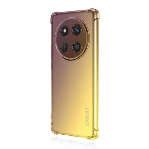 Funda para Teléfono Enkay Hat-Prince Gradient Airbag TPU para Honor X60 Pro 5G / X9C / Magic7 Lite (Morado y Dorado)