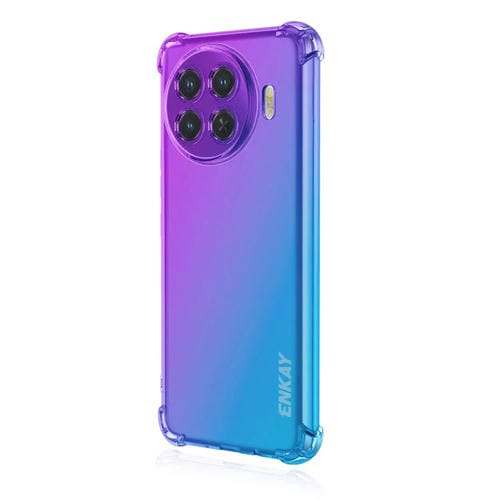 Funda TPU Enkay Hat-Prince Gradient Airbag para Tecno Spark 20 Pro+ 4G (Morado y Azul)