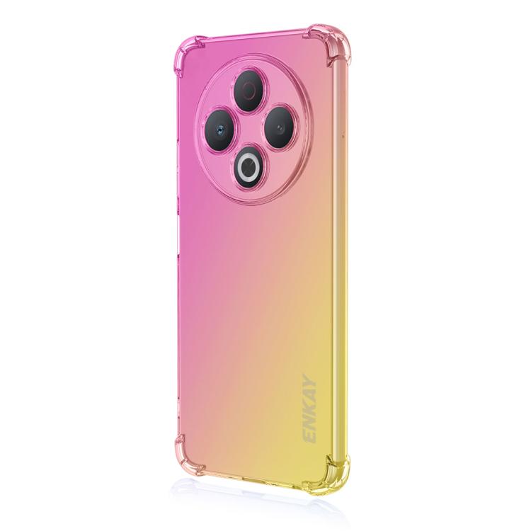 Funda TPU Enkay Hat-Prince Gradient Airbag para Tecno Spark 30 4G (Oro Rosa)