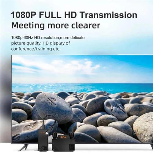 Transmisor y Receptor Inalámbrico USB-C Bovbox 091-Tc para Proyector de Teléfono (Enchufe UE)