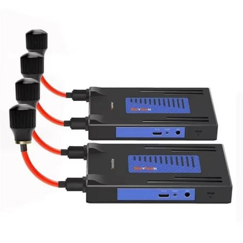 Transmisor y Receptor de Audio y Video Profesional Bovbox 092 Extensor HDMI Inalámbrico 300 M Enchufe Estadounidense