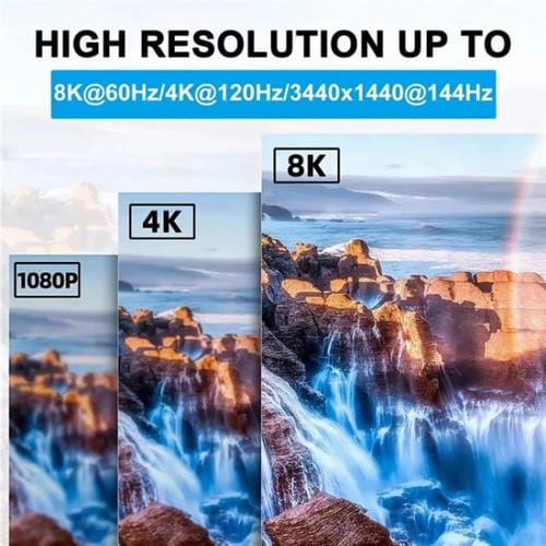 Conmutador Bidireccional Tipo C U8K1 con Carga Rápida 100 W, USB C 40 Gbps y Salida de Video 8K