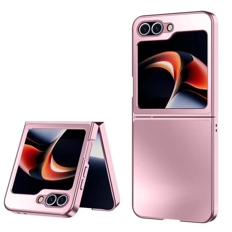 Funda plegable antigolpes y esmerilada AG para Samsung Galaxy Z Flip5 5G (rosa)