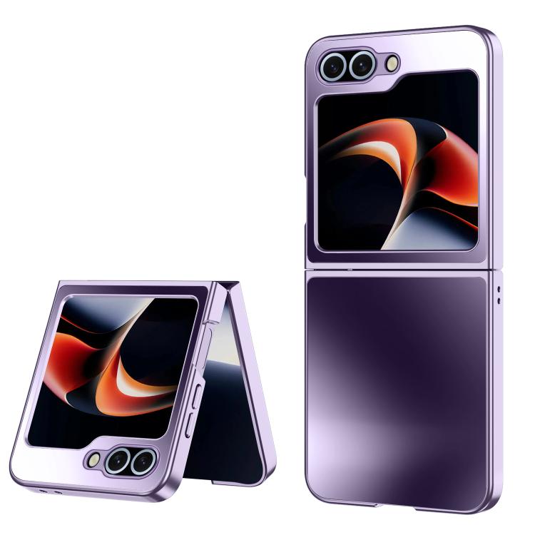 Funda plegable antigolpes con acabado mate AG para Samsung Galaxy Z Flip5 5G (morado)