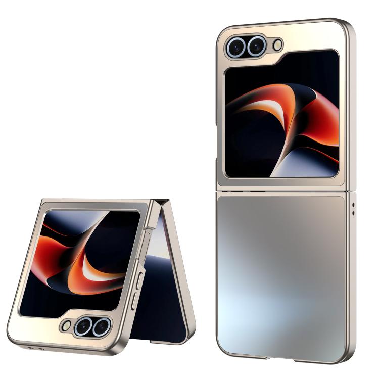 Funda plegable antigolpes con acabado esmerilado AG para Samsung Galaxy Z Flip7 5G (dorada)