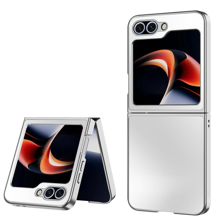 Funda plegable antigolpes con acabado esmerilado AG para Samsung Galaxy Z Flip7 5G (plateada)