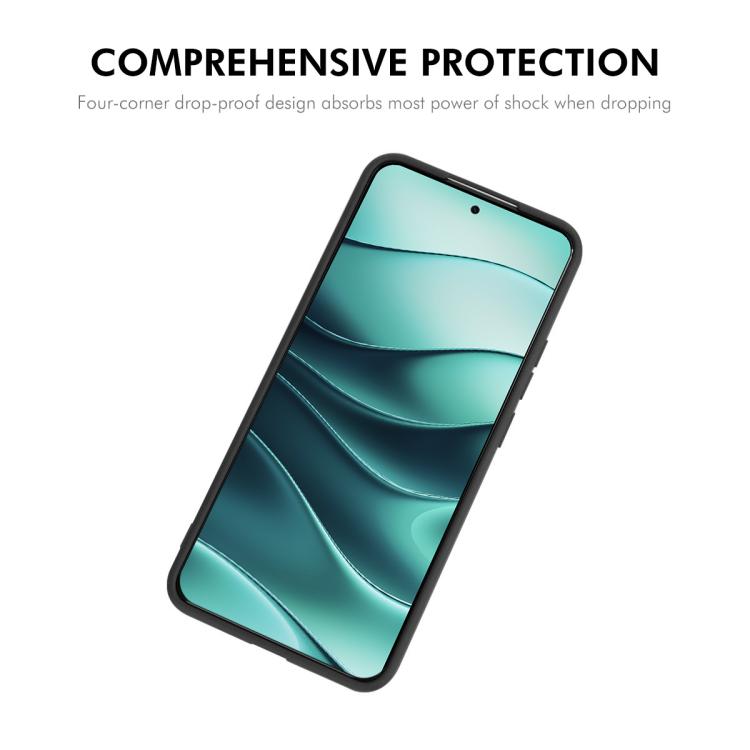 ENKAY - Funda de silicona líquida suave y a prueba de golpes para Redmi Note 14 Pro 5G Global (roja)