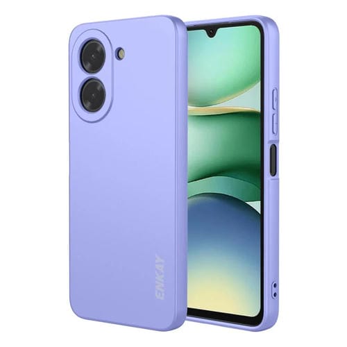 Funda ENKAY de silicona líquida suave y antigolpes para Redmi A5 4G (171 mm) (morado)