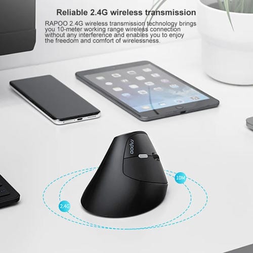 Ratón Vertical Ergonómico Racoo MV20 Silencioso Versión de Sonido