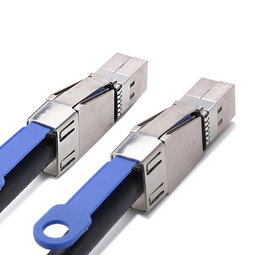 Cable de Datos para Disco Duro Externo H0503 12Gbps Sff-86444 a 8644 Servidor HD (Negro) 3M