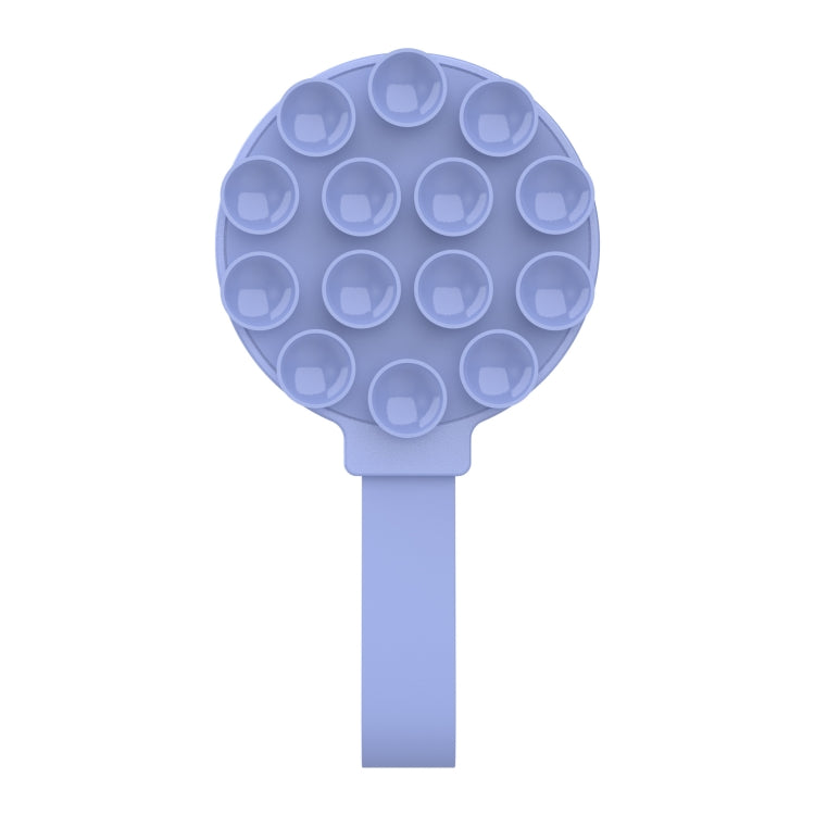 Soporte Magnético de Silicona con Ventosa para Teléfono (Azul Claro)