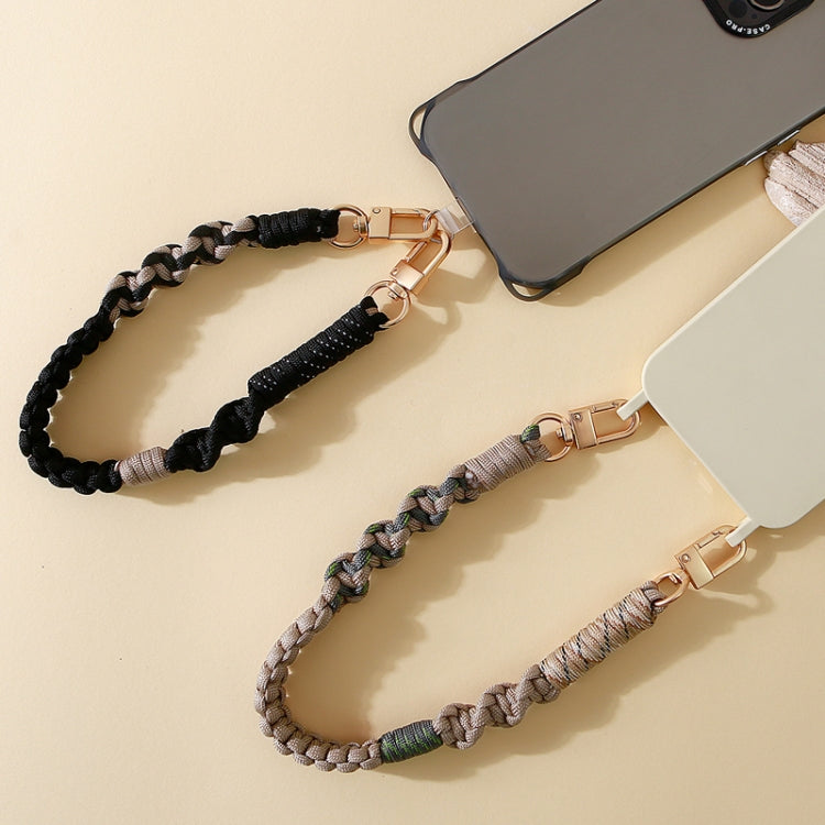 Cordón para Teléfono Móvil Antipérdida Universal Tejido a Mano (Negro)