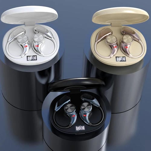 Auriculares Bluetooth Ows con Orejas Colgantes Abiertos y Cómodos (Blancos)