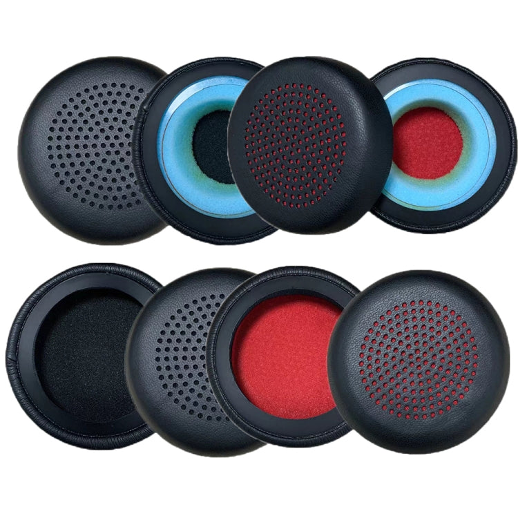Protectores de Cuero para Auriculares Plantronics UC B825 con Esponja (Rojo)