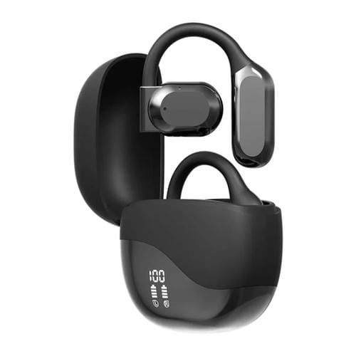 Auriculares inalámbricos Bluetooth conducción ósea Ows M62 oído abierto (Negro)