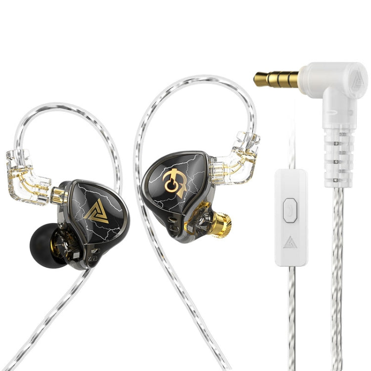 Auriculares intrauditivos Qkz Hbb con micrófono 3,5 mm para teléfono móvil deportivos enchufables