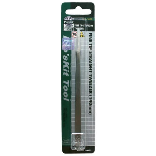 Pinzas di Precisione Proskit 1Pk-105T Punta Rettangolare Acciaio Inossidabile Antimagnetiche 140mm