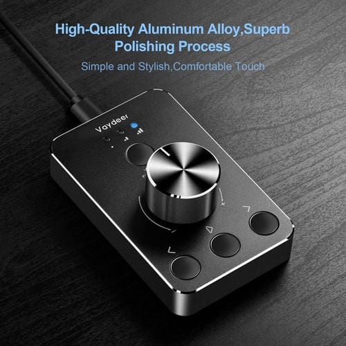 Controlador de Ajuste de Volumen USB Vaydeer Jp2011 Botón Giratorio Multimedia de Escritorio (Tipo C)