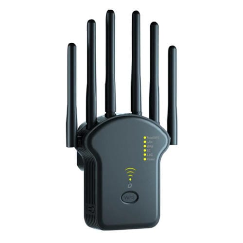 Repetidor Amplificador de Señal WIFI Banda Dual Urant U13 1200 Mbps 2,4G/5G Enchufe Estadounidense (Negro)