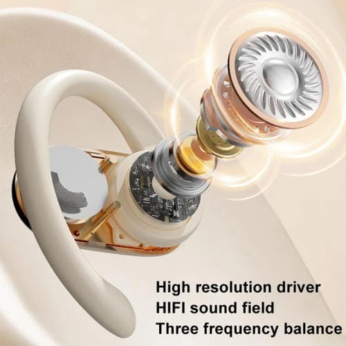 Auriculares inalámbricos Bluetooth con reducción de ruido y conducción ósea (Negros)