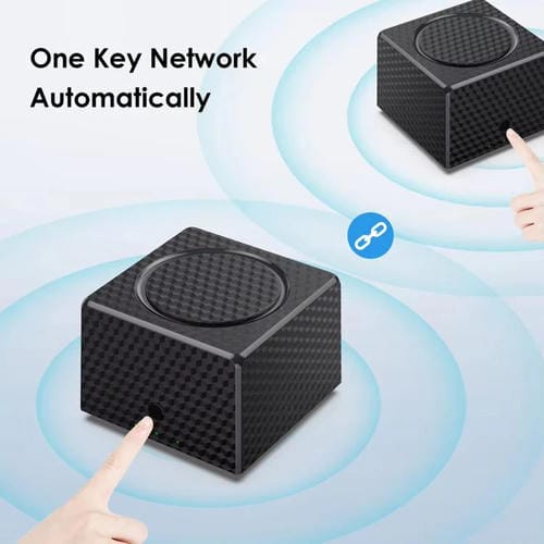 Amplificador de Señal de Enrutador WIFI de Malla Doble Banda Urant USM16 1200 Mbps con 3 Puertos Gigabit Ethernet (Negro)