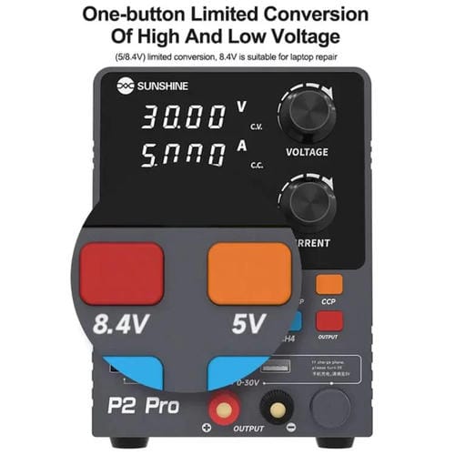 Spannungsregler CC Sunshine P2 Pro 330W Intelligente Toroidal-Stromversorgung Ausgang 30V 5A Reparaturwerkzeug