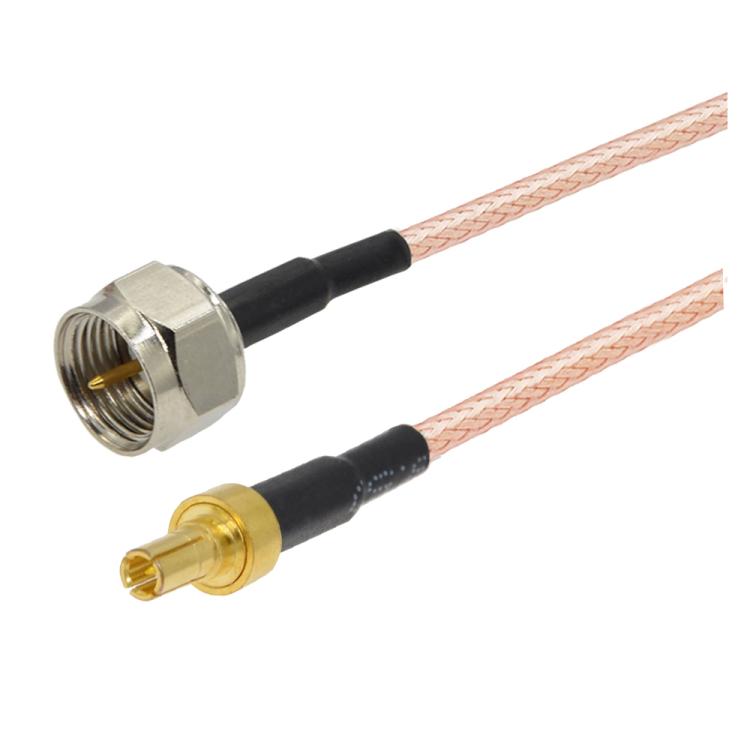 Cable Coaxial RF 30 cm con Conector Macho F a Conector Macho CRC9 Cable Puente RG316