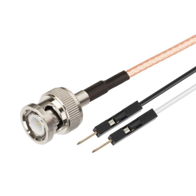 Cable Adaptador Extensión Prueba RF BNC Macho a Doble Dupont Macho RG316 0,5 m