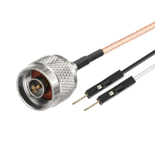 Cable Adaptador Extensión Prueba RF RG316 N Macho a Doble Dupont Macho 0,5 m
