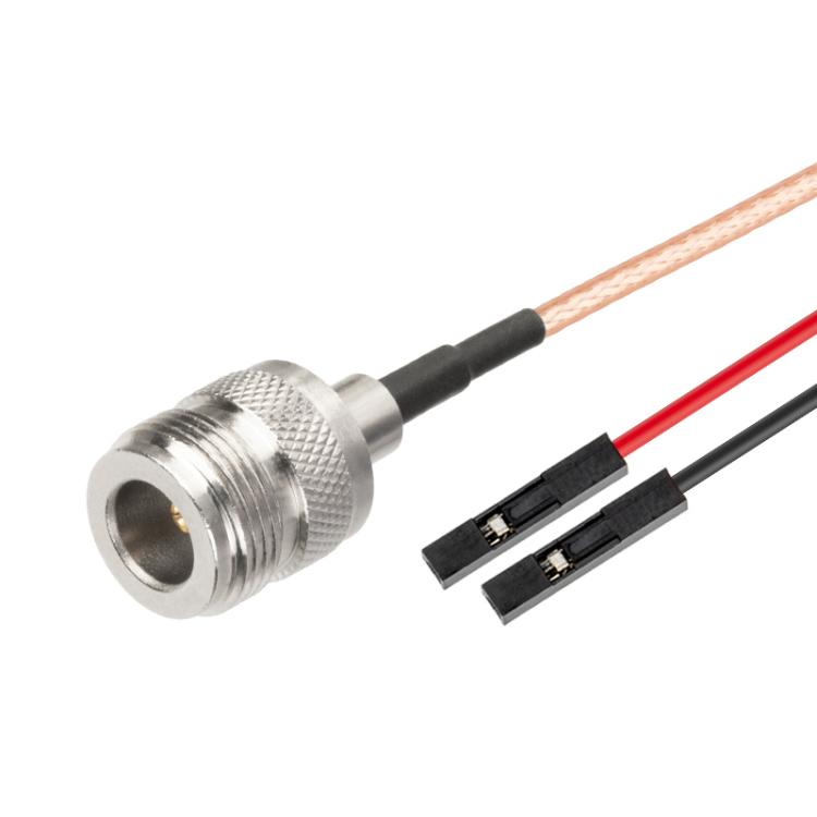 Cable Adaptador de Extensión de Prueba RF N Hembra a Doble Dupont Hembra RG316 0,3 m