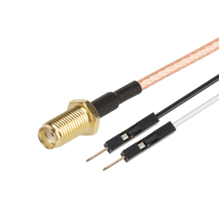 Cable Adaptador de Extensión de Prueba RF RG316 SMA Hembra a Macho Doble Dupont 0,3 m