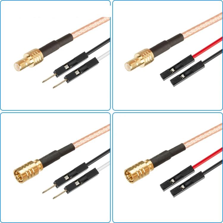 Cable Adaptador Extensión Prueba RF SMB Hembra a Doble Dupont Hembra RG316 0,3 m