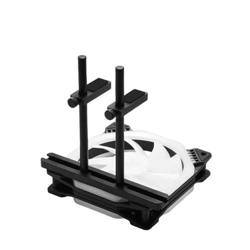 Soporte para Tarjeta Gráfica Finalcool de Aleación de Aluminio Ajustable, Posición Ventilador Chasis, 8 cm (Plateado)