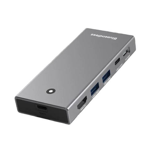 Concentrador de Disco Duro Blueendless M.2 Nvme/Sata Doble Protocolo 4K60Hz USB 10G x2 Tipo-C 10G PD100W