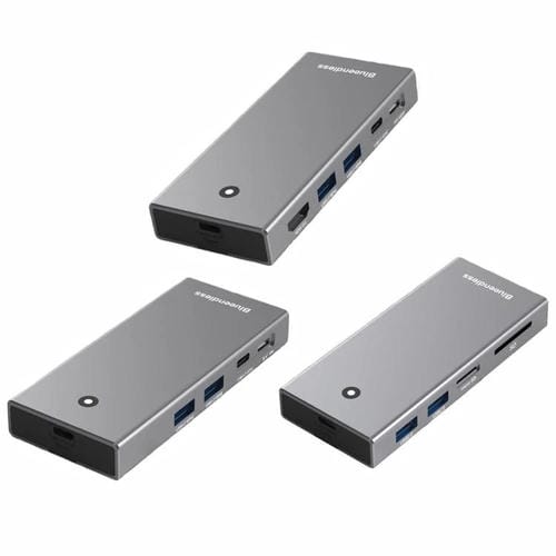 Concentrador de Disco Duro Blueendless M.2 Nvme/Sata Doble Protocolo 4K60Hz USB 10G x2 Tipo-C 10G PD100W