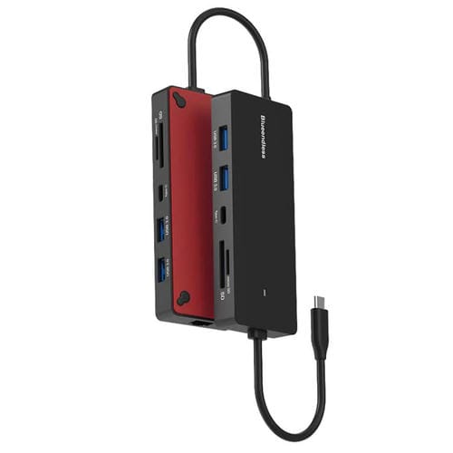 Puerto Ethernet Gigabit Tipo C Blueendless Concentrador Múltiples Pantallas HDMI 2x DP